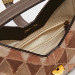 DOLCE VITA Handbags*Cami Crossbody Hickory Patchwork