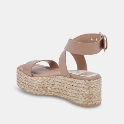 DOLCE VITA Wedges*Cannes Sandals Cafe Leather