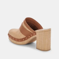 DOLCE VITA Mules & Clogs*Carmac Heels Lt Natural Raffia