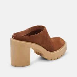 DOLCE VITA Mules & Clogs*Carry Heels Camel Suede
