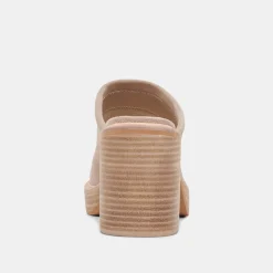 DOLCE VITA Mules & Clogs*Castel Heels Taupe Suede
