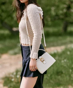 DOLCE VITA Handbags*Charly Crossbody Ivory Leather