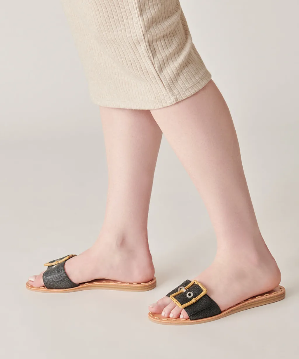 DOLCE VITA Sandals*Dasa Sandals Black Raffia