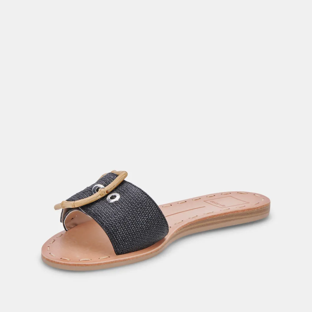 DOLCE VITA Sandals*Dasa Sandals Black Raffia