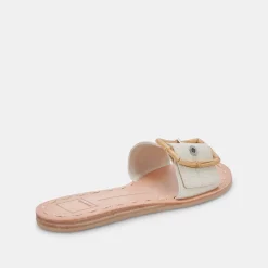 DOLCE VITA Sandals*Dasa Sandals Eggshell Embossed Leather
