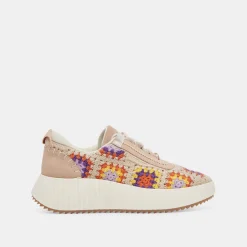 DOLCE VITA Sneakers*Dolen Crochet Sneakers Purple Floral Crochet