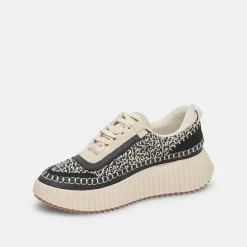 DOLCE VITA Sneakers*Dolen Sneakers White Black Woven