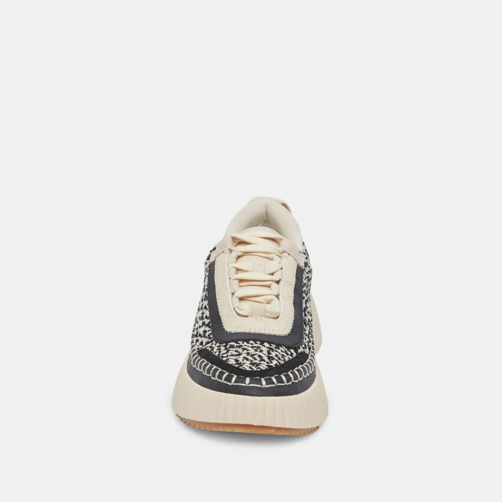 DOLCE VITA Sneakers*Dolen Sneakers White Black Woven