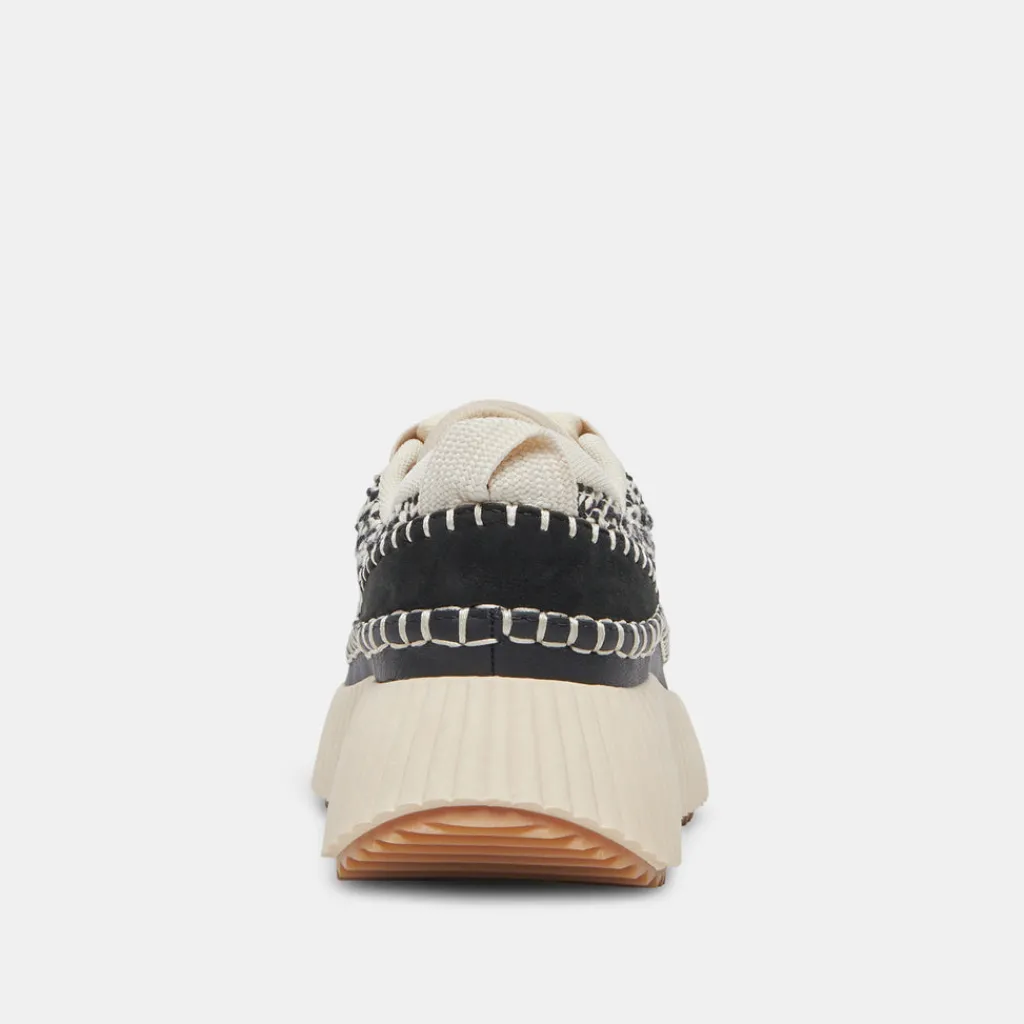DOLCE VITA Sneakers*Dolen Sneakers White Black Woven