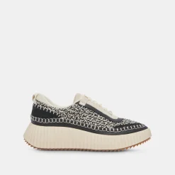 DOLCE VITA Sneakers*Dolen Sneakers White Black Woven
