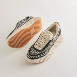 DOLCE VITA Sneakers*Dolen Sneakers White Black Woven