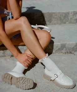 DOLCE VITA Flats & Loafers*Ebbie Flats Ivory Patent Leather