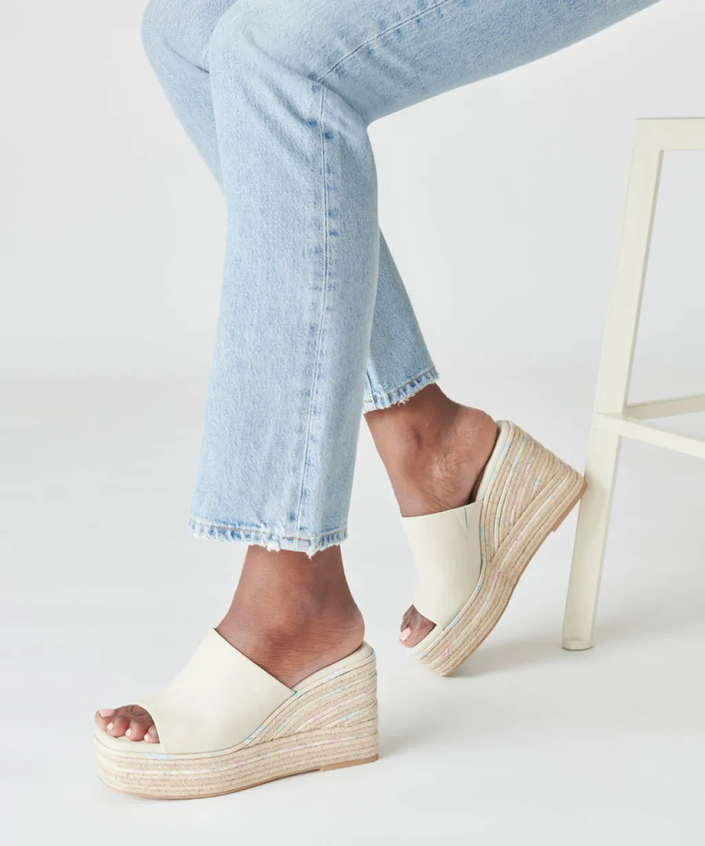 DOLCE VITA Wedges*Elaria Wedges Ivory Leather