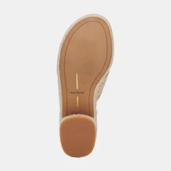 DOLCE VITA Wedges*Eldora Heels Natural White Raffia