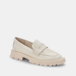 DOLCE VITA Flats & Loafers*Elias Flats Ivory Embossed Leather