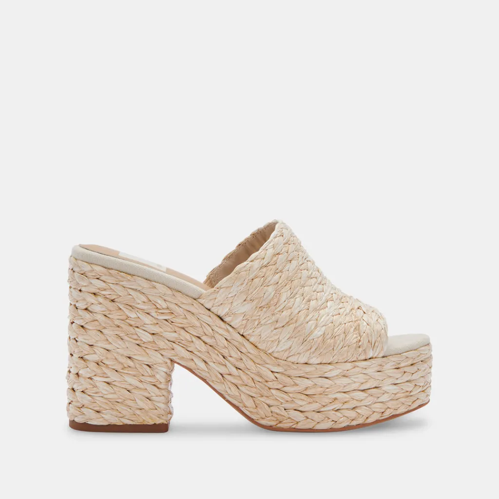 DOLCE VITA Wedges*Elora Heels Lt Natural Raffia