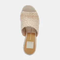 DOLCE VITA Wedges*Elora Heels Lt Natural Raffia