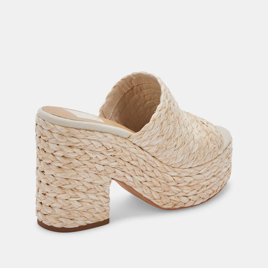 DOLCE VITA Wedges*Elora Heels Lt Natural Raffia