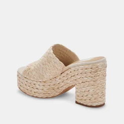 DOLCE VITA Wedges*Elora Heels Lt Natural Raffia