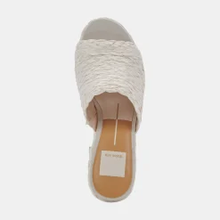DOLCE VITA Wedges*Elora Heels Off White Raffia