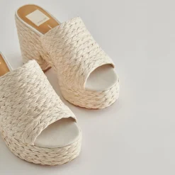 DOLCE VITA Wedges*Elora Heels Off White Raffia