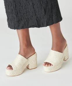 DOLCE VITA Wedges*Elora Heels Off White Raffia