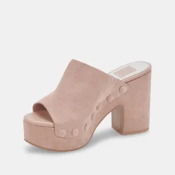 DOLCE VITA Wedges*Emol Heels Blush Suede