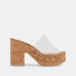 DOLCE VITA Mules & Clogs*Emol Heels Crystal Vinyl