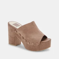 DOLCE VITA Wedges*Emol Heels Mushroom Suede
