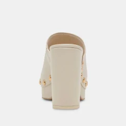 DOLCE VITA Mules & Clogs*Emol Heels Off White Leather