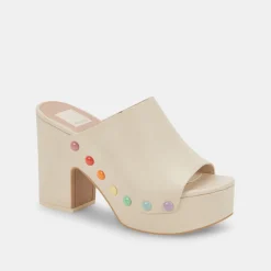 DOLCE VITA Mules & Clogs*Emol Pride Heels Ivory Leather