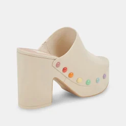 DOLCE VITA Mules & Clogs*Emol Pride Heels Ivory Leather