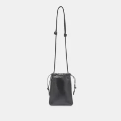 DOLCE VITA Handbags*Evie Crossbody Pouch Black Snake Leather