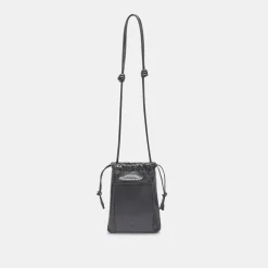 DOLCE VITA Handbags*Evie Crossbody Pouch Black Snake Leather
