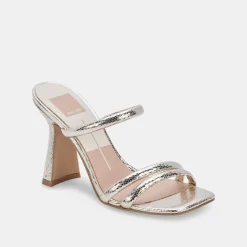 DOLCE VITA Heels*Fort Heels Light Gold Crackled Stella
