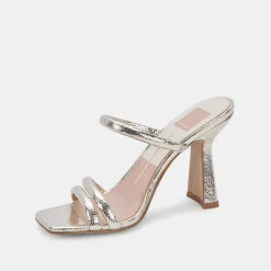 DOLCE VITA Heels*Fort Heels Light Gold Crackled Stella
