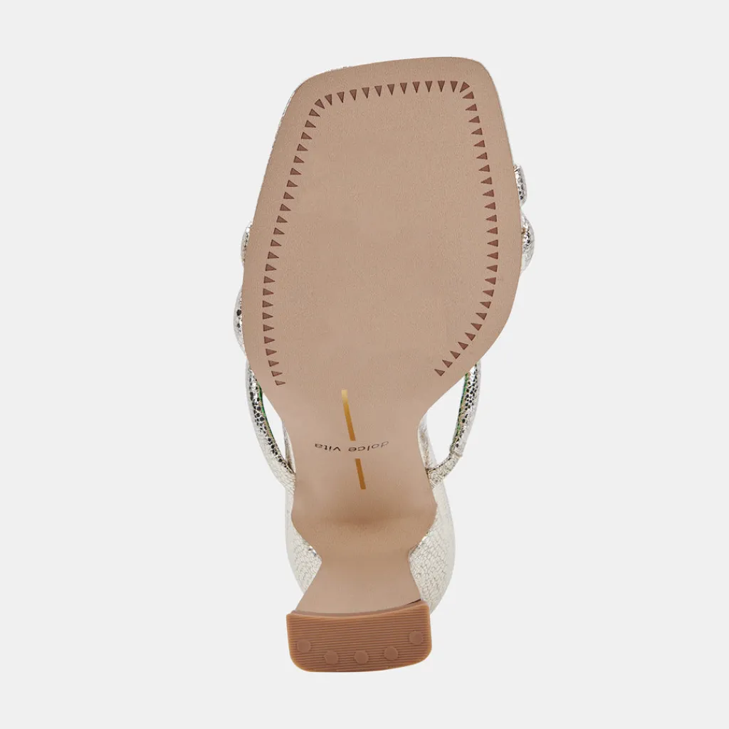 DOLCE VITA Heels*Fort Heels Light Gold Crackled Stella