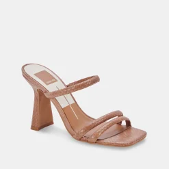 DOLCE VITA Heels*Fort Heels Luggage Embossed Stella