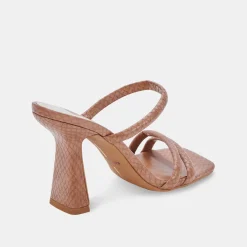 DOLCE VITA Heels*Fort Heels Luggage Embossed Stella