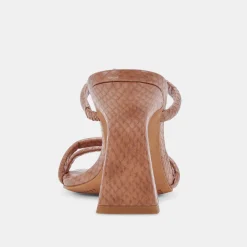 DOLCE VITA Heels*Fort Heels Luggage Embossed Stella
