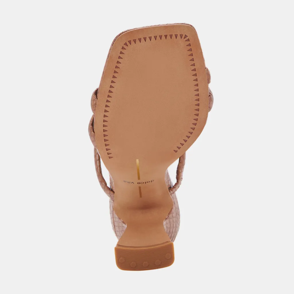 DOLCE VITA Heels*Fort Heels Luggage Embossed Stella