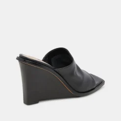 DOLCE VITA Wedges*Gilded Wedges Black Leather