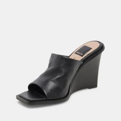 DOLCE VITA Wedges*Gilded Wedges Black Leather