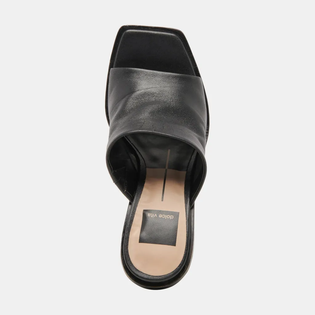 DOLCE VITA Wedges*Gilded Wedges Black Leather