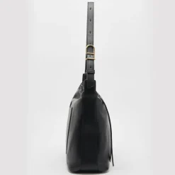 DOLCE VITA Handbags*Hana Shoulder Bag Black Leather