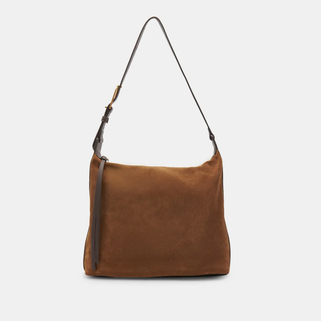 DOLCE VITA Handbags*Hana Shoulder Bag Tobacco Suede