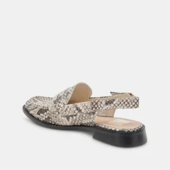 DOLCE VITA Flats & Loafers*Hardi Loafers Black White Embossed Snake