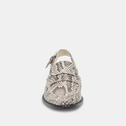 DOLCE VITA Flats & Loafers*Hardi Loafers Black White Embossed Snake