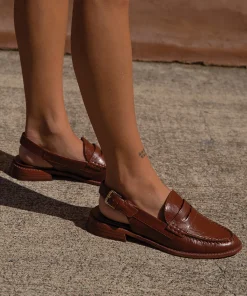 DOLCE VITA Flats & Loafers*Hardi Loafers Brown Crinkle Patent