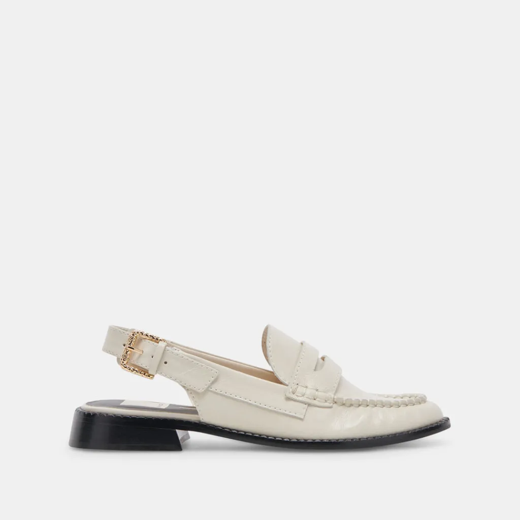 DOLCE VITA Flats & Loafers*Hardi Loafers Ivory Crinkle Patent